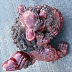 風水・開運置物 玉獅子（阿吽一対セット） 風水 玉獅子 置物 の画像