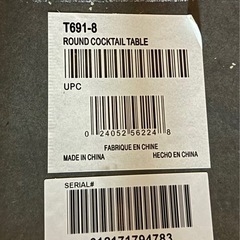 【アシュレイ家具】丸テーブルの画像