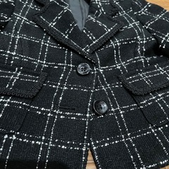 COMME CA ISMチェック柄ブレザー S（ 90 ）サイズの画像