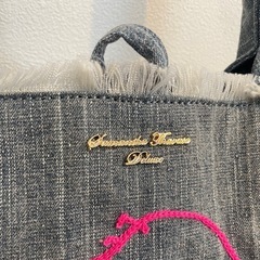 サマンサタバサ　　スヌーピーデニムバッグの画像