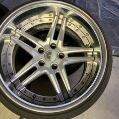 ワーク　グノーシス18インチ　アルミホイールタイヤ付き　クラウン、レクサスIS、GS等　の画像