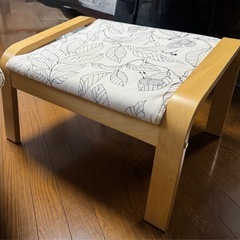 IKEA イケア　ポエング　北欧柄 オットマン　　セットの画像