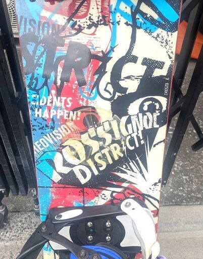 ロシニョール スノーボード DISTERCT 購入 バィンディング付き 155cm