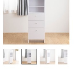 ニトリ サニタリーラック 扉(小)＋引出しタイプの画像