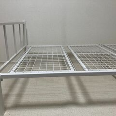 【ニトリ】シングルパイプベッド バジーナJHF3｜部品・説明書付きの画像