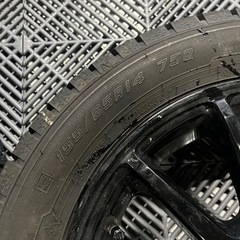 155/65R14  アイスナビ　バリ山　4本　ホイールセットの画像