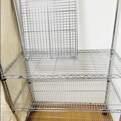  4段スチールラック 棚 メタルラック キッチンラック の画像