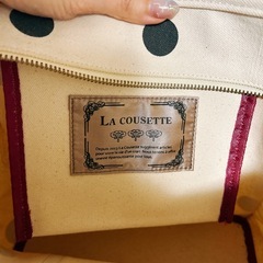 LE TALON LA COUSETTE キャンバスDOTスクエアトートバッグの画像