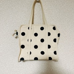 LE TALON LA COUSETTE キャンバスDOTスクエアトートバッグの画像