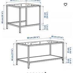 ガラステーブルの画像