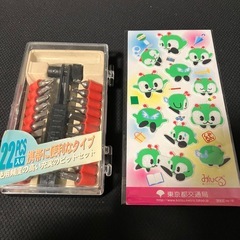 ドライバーツールセット　ラチェット機能　未使用　おまけ付きの画像