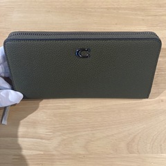 コーチ　アコーディオングリーン長財布I①【新品未使用】の画像