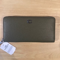 コーチ　アコーディオングリーン長財布I①【新品未使用】の画像