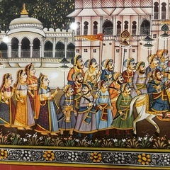 インドで購入した細密画の画像