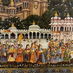 インドで購入した細密画の画像