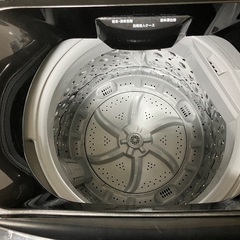 アイリスオーヤマ 全自動洗濯機 6kg ブラック 簡易乾燥 ガラストップ ステンレス槽 IAW-T603BLの画像