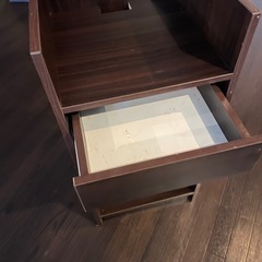 木製　レジカウンターの画像