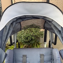 KATOJI ネイビー 折りたたみ　ベビーカー　2人でゴーの画像