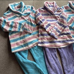 140cm ふわもこパジャマ　 3着セットの画像