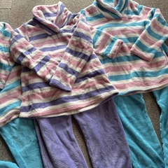 140cm ふわもこパジャマ　 3着セットの画像