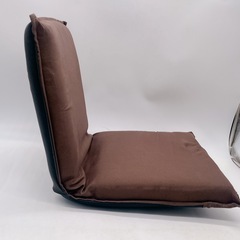 折りたたみ座椅子 ブラウン リクライニング コンパクトの画像