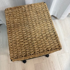 ナチュラル　コマ付き　収納ワゴンの画像