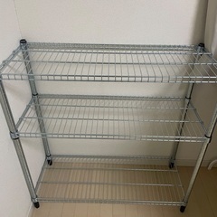IKEA スチールラック　92×36×高さ94 アジャスター付きの画像