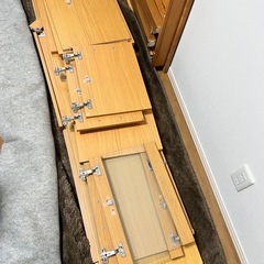 ニトリ食器棚、引き出しボード、コンセント付きの画像