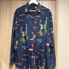 Salvatore Ferragamoメンズ長袖シャツの画像