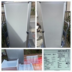 【23区近隣配送設置無料 】  A823 AQUA 2021年製 126L 冷蔵庫 シルバー  の画像