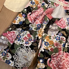 70サイズ　着物、ベスト、帽子セットの画像