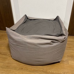 無印良品　ビーズソファ　グレーの画像