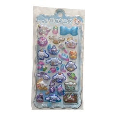 【新品】シナモン マイメロ 3Dぷっくり立体シール 2点セット の画像