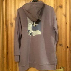 大きめパーカー　ピンク系の画像