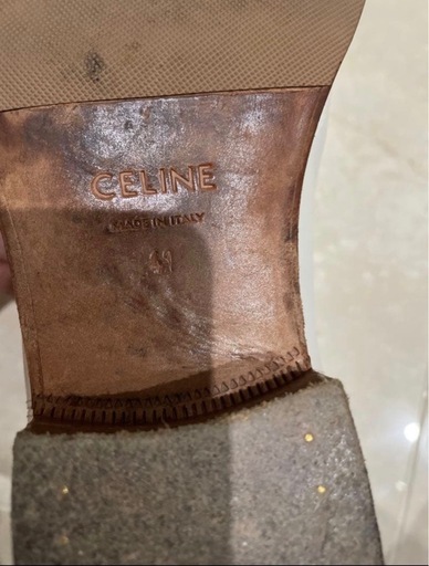 【美品】CELINE セリーヌ チェルシーブーツ ホワイト 41 CELINE  /  サイズ : 26cm