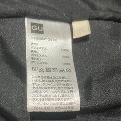 GU ジーユー 秋冬 Sサイズ ヒートパデッドブルゾン ダウンパーカ ダウンジャケット 中綿 パフジャケットの画像