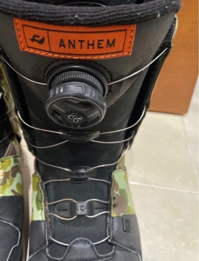 RIDE ANTHEM BOA スノーボードブーツ カモ柄 ブラック 中古美品