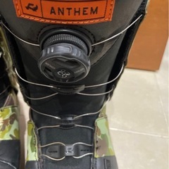 RIDE ANTHEM BOA スノーボードブーツ カモ柄 ブラック 中古美品の画像