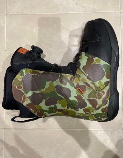 RIDE ANTHEM BOA スノーボードブーツ カモ柄 ブラック 中古美品 RIDE