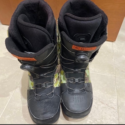 RIDE ANTHEM BOA スノーボードブーツ カモ柄 ブラック 中古美品