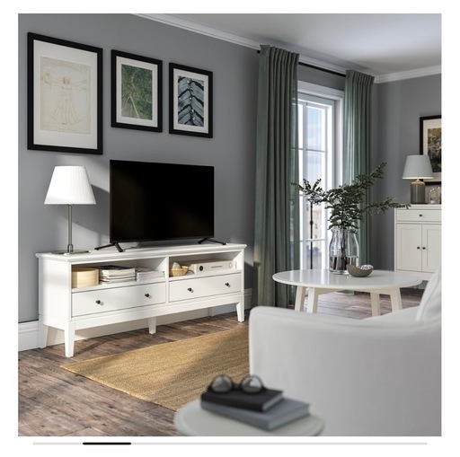 IKEA IDANÄS テレビ台 ホワイト 162x40x63cm