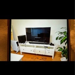 IKEA IDANÄS テレビ台 ホワイト 162x40x63cmの画像