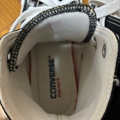 【新品同様】CONVERSE 100周年 ハイカット 黒 24㎝の画像