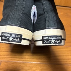 【新品同様】CONVERSE 100周年 ハイカット 黒 24㎝の画像