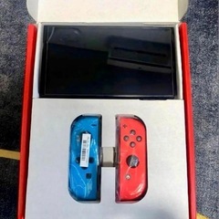 Nintendo Switch 有機ELモデル ブルー/レッドおまけ付きの画像