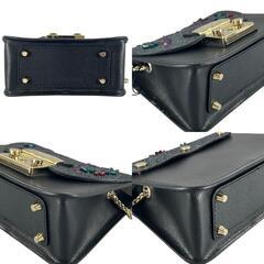 フルラ  ショルダーバッグ ブラック  Furla メトロポリス ゴールド金具の画像