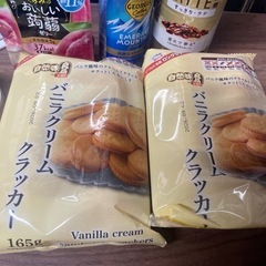 クッキー、蒟蒻ゼリー、レモンゼリー、焼き菓子、カフェラテ、缶コーヒー、砂糖、後の月の画像