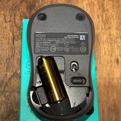 ロジクール ワイヤレスマウス 静音 M220CG 無線 小型 電池寿命最大18ケ月 左右対称 M220 マウス 無線マウス 静音マウス グレー 国内正規品の画像