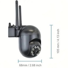 【185】新品4台 屋内 1080P 2方向音声 USB給電 ワイヤレスセキュリティWiFiカメラの画像