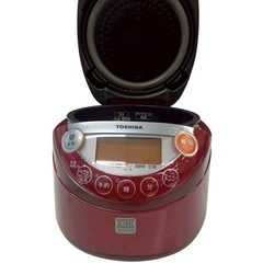 東芝 IH炊飯ジャーRC-6XE 炊飯器　2012年製　レッドの画像